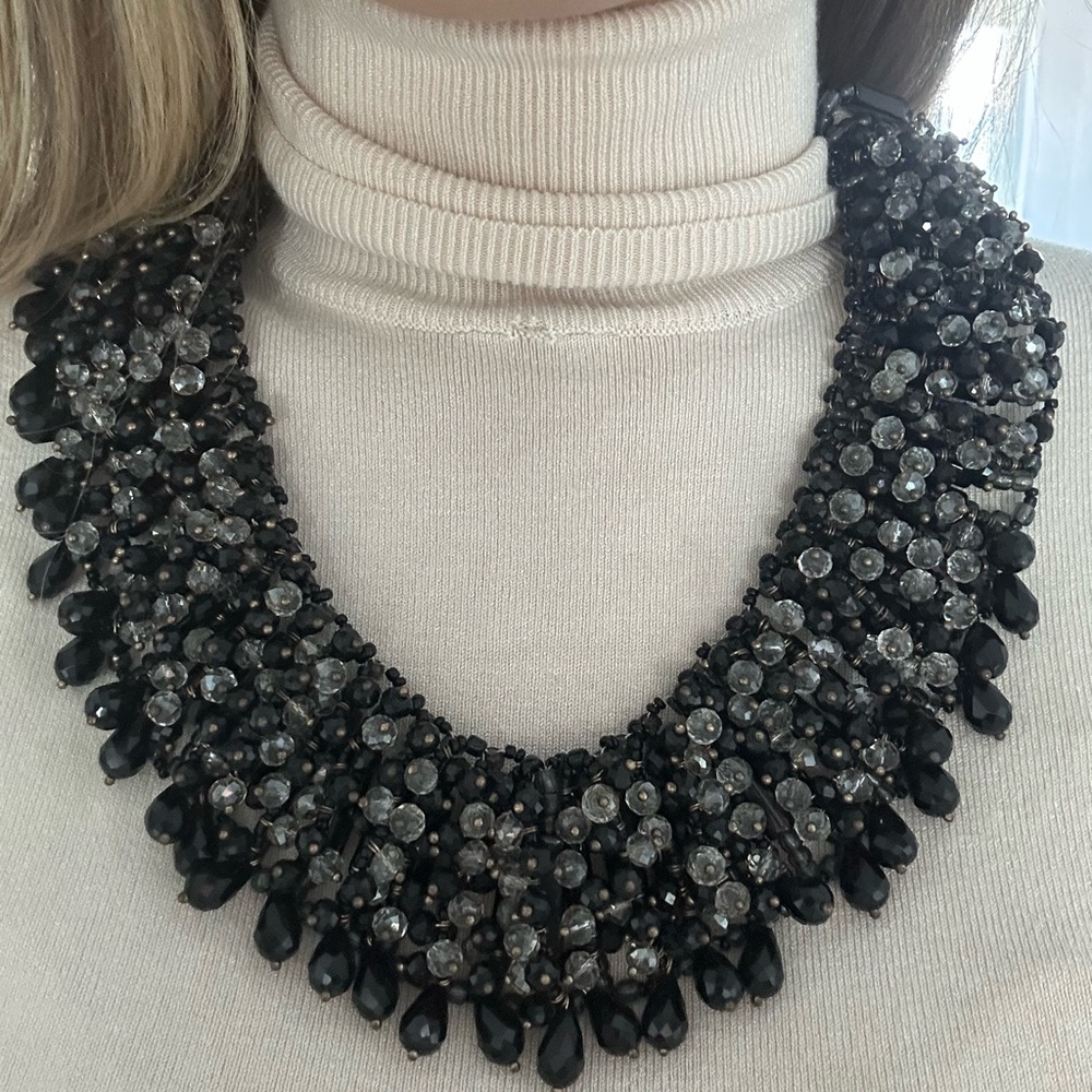 Aldo Black Beaded Necklace - Versatile & Stylish Accessory
